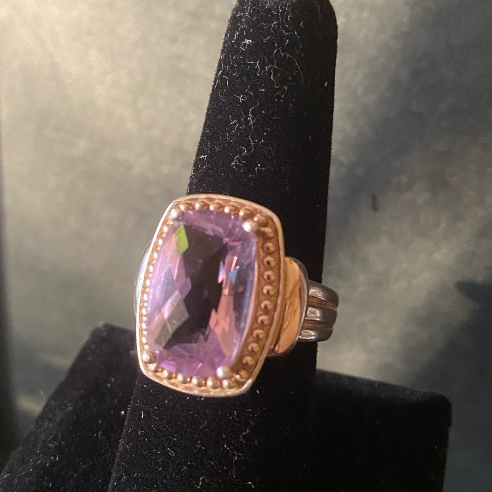 Sterling silver 925 Amethyst ring